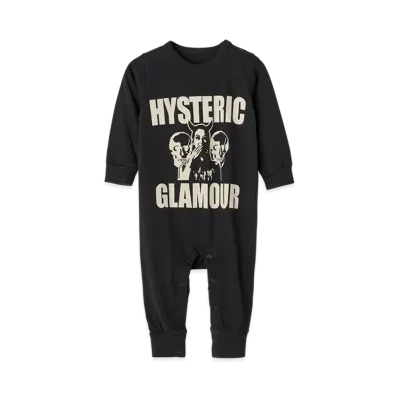 HYSTERIC GLAMOUR Kids Evil Skull Coverall "Black"