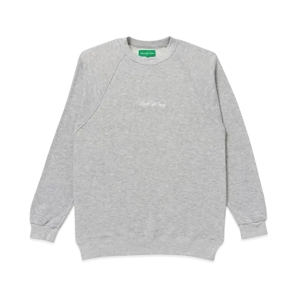 BlackEyePatch ROYAL SCRIPT RAGLAN CREW SWEAT "H.Gray"