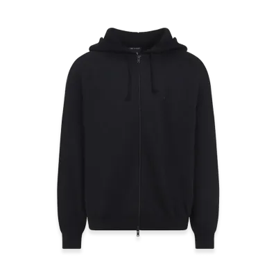 Y-3 Brushed Terry Zip Hoodie "Black"