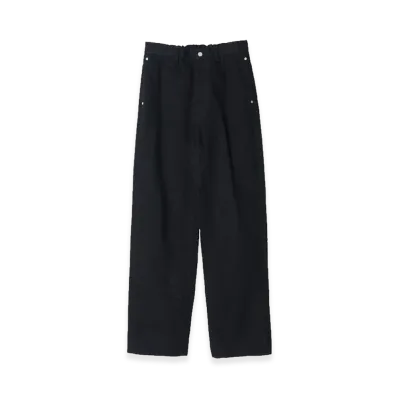 YOKE Denim Wide Straight Pants "Black"