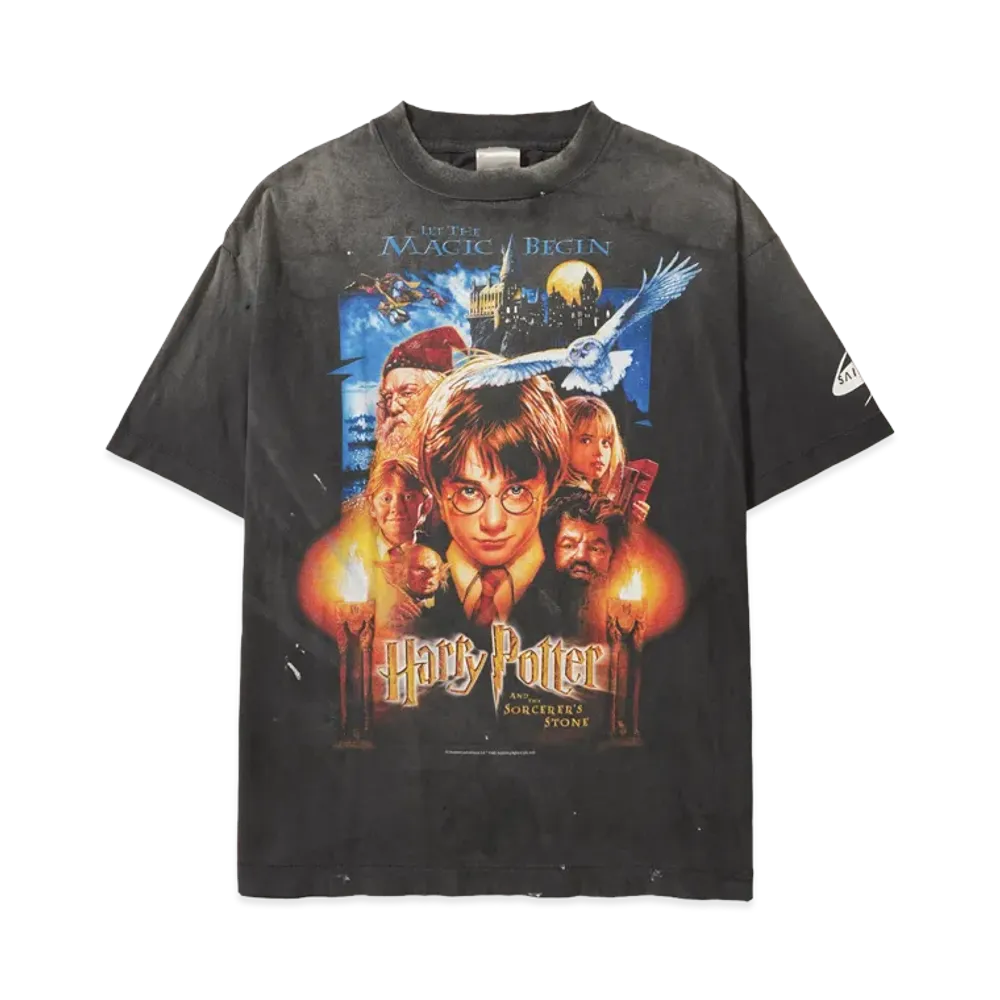 SAINT Mxxxxxx x Harry Potter HP SS Tee Sorcerer's Stone "Black"