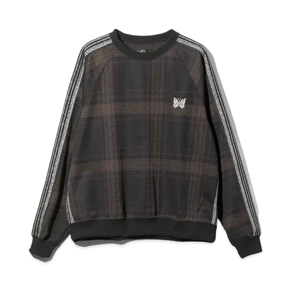 Needles Track Crew Neck Shirt - Poly Jq. "Brown"