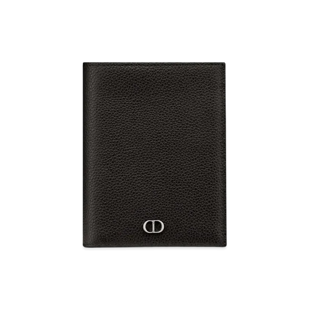 Dior Passport Cover CD Icon Grade Calfskin "Black"