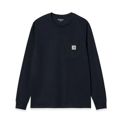 Carhartt WIP L/S Pocket T-Shirt "Dark Navy"