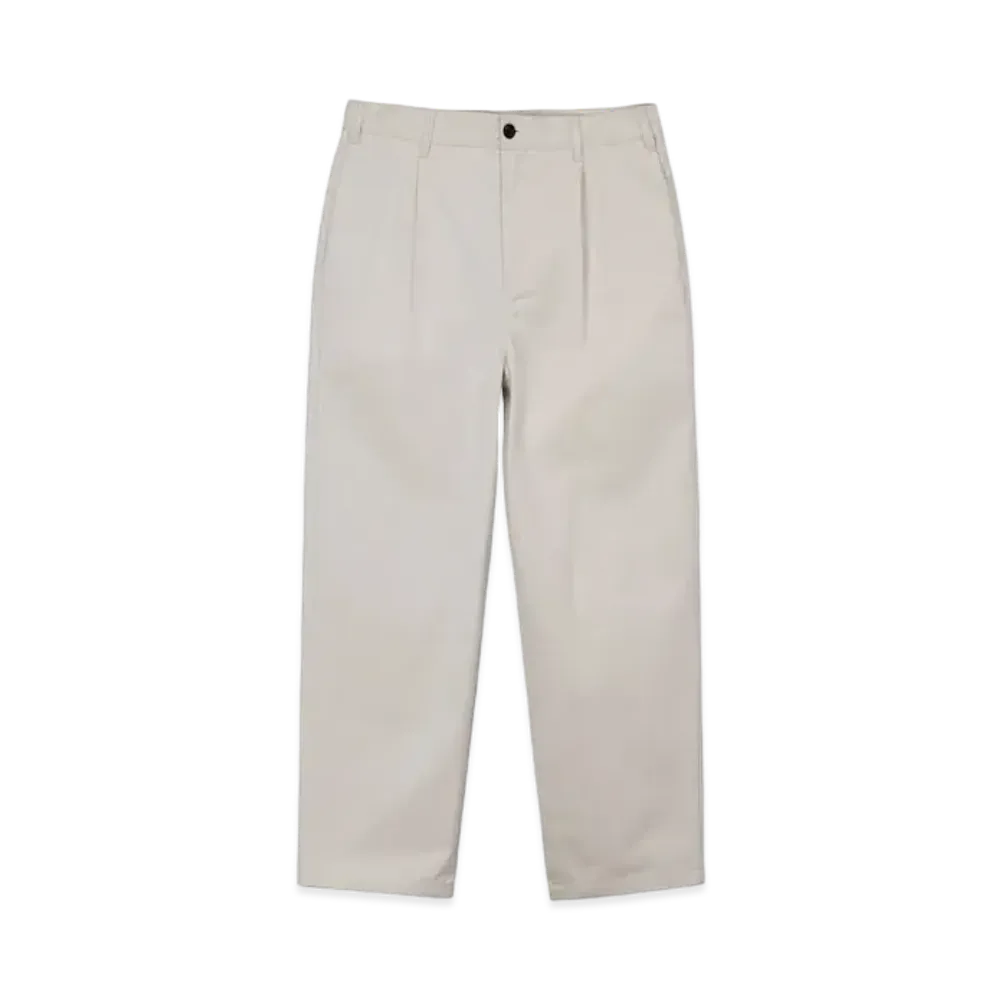 Stussy Twill Volume Pleated Trouser "Bone"