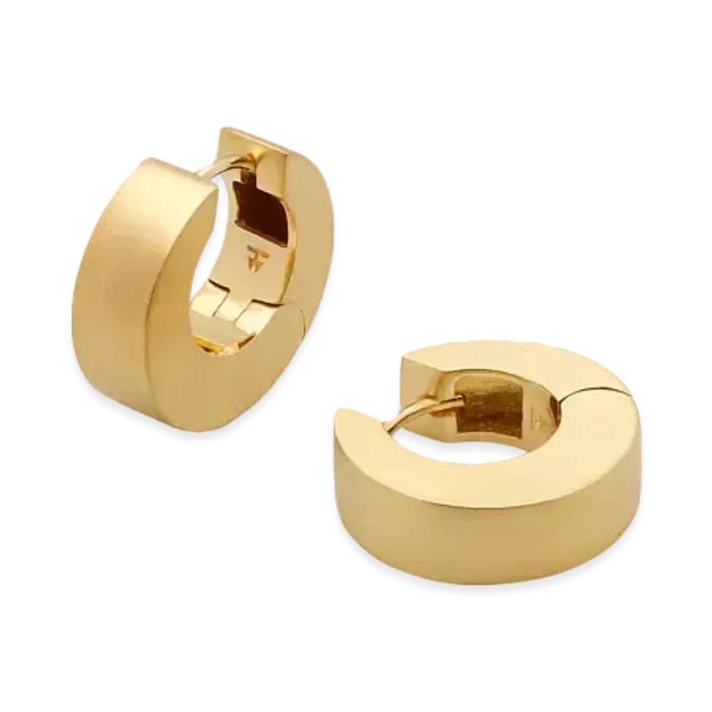 TOMWOOD Arch Hoops Small "Satin Gold"