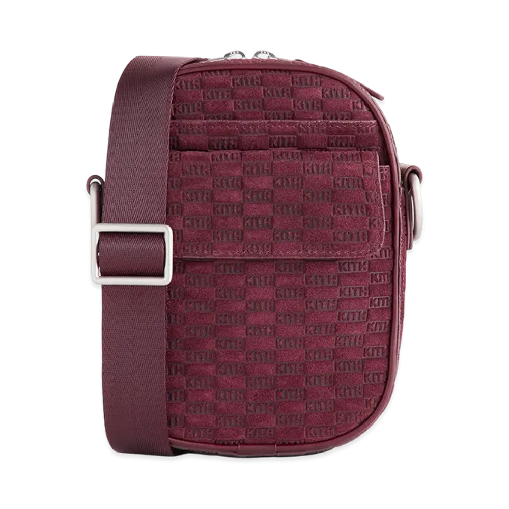 Kith Monogram Suede Passenger K15 Bag "Magma"