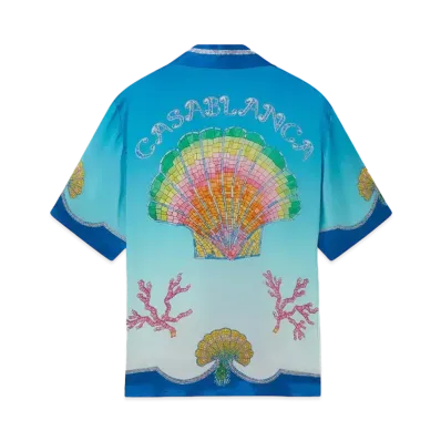 Casablanca Coquillage Colore Silk Shirt "Multi"