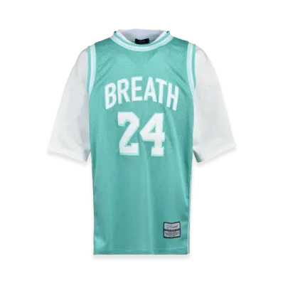 BREATH Layered Basket Ball Jersey Tee "Turquoise"