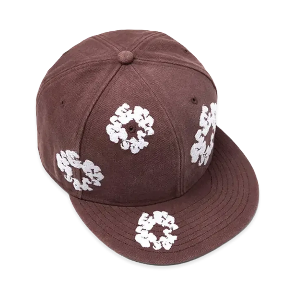 DENIM TEARS Cotton Wreath New Era 59Fifty Canvas Fitted Cap "Brown"