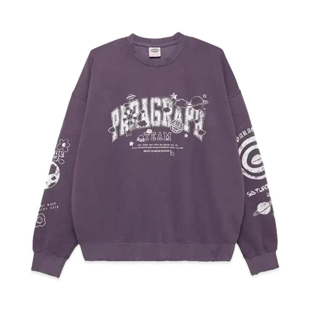 Paragraph Damaged Happy Smile Crew "Purple"
