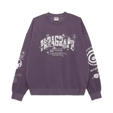 Paragraph Damaged Happy Smile Crew "Purple"