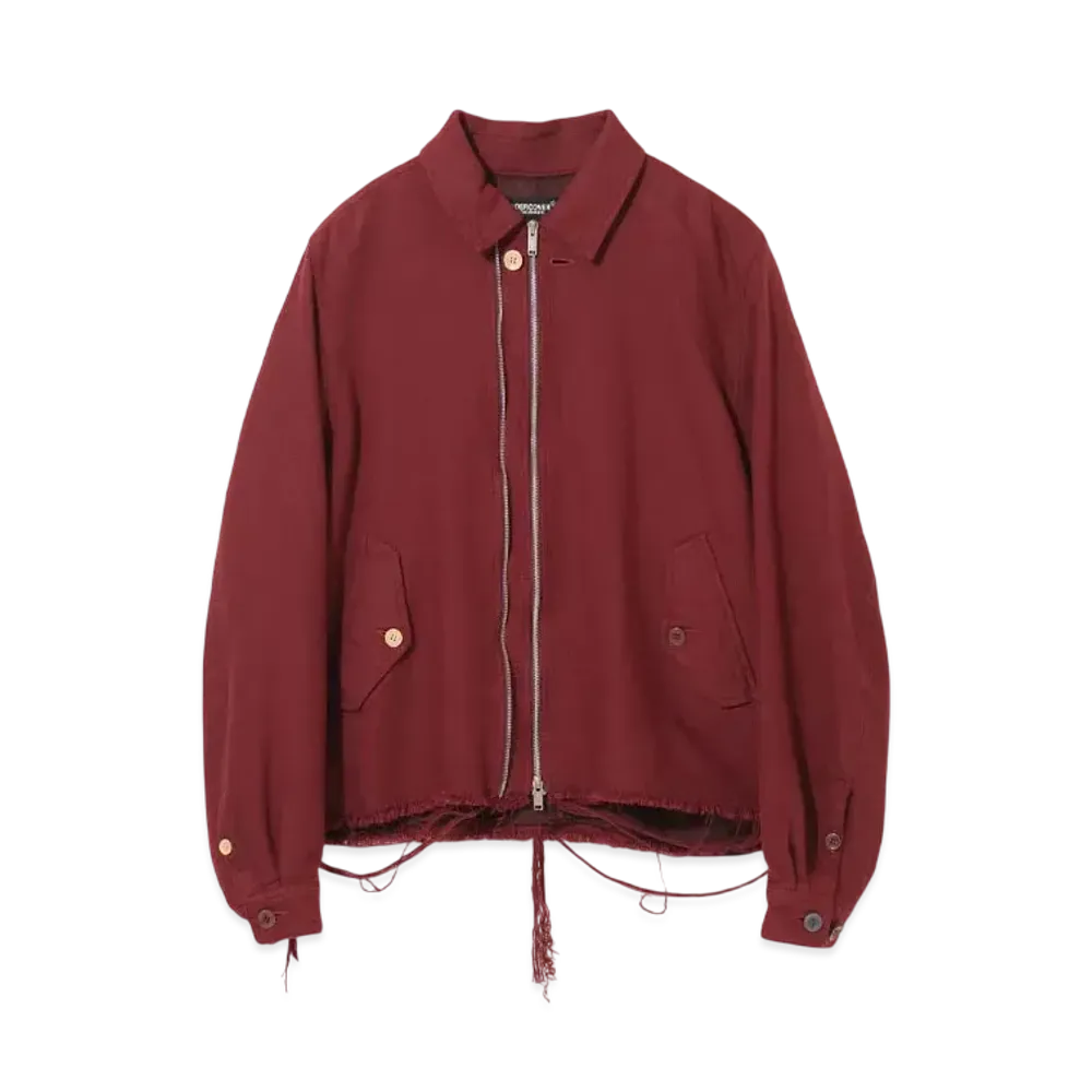 UNDERCOVER Cotton Zip-Up Blouson "Bordeaux"
