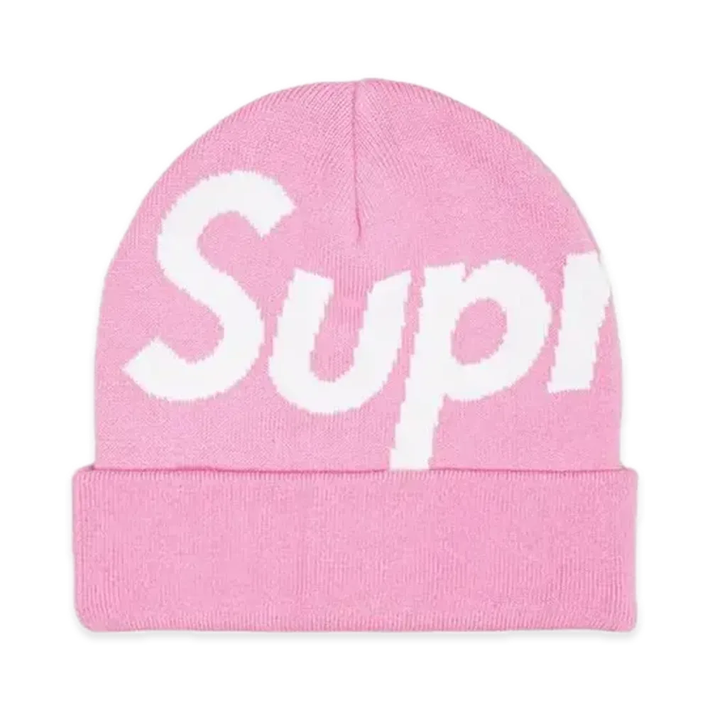 Supreme Big Logo Beanie "Pink" (24FW)