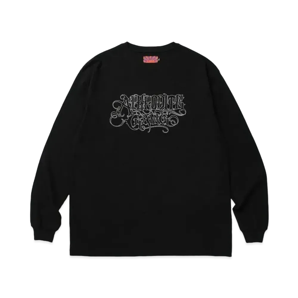 APHRODITEGANG Stitch Classic Logo L/S Tee "Black"