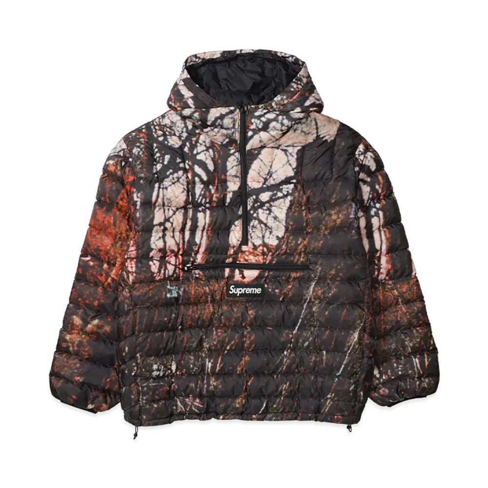 Supreme Micro Down Half Zip Hooded Pullover "Woods" (20FW)