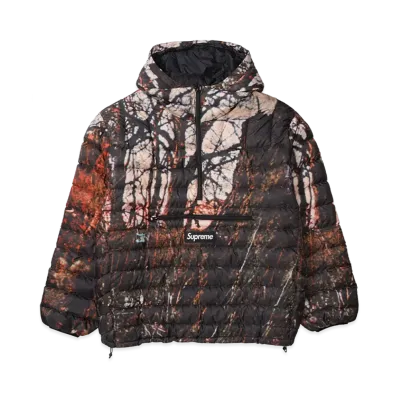 Supreme Micro Down Half Zip Hooded Pullover "Woods" (20FW)