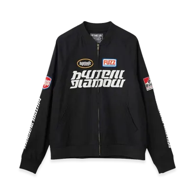 HYSTERIC GLAMOUR Sound Experience Ribbed Blouson "Black"