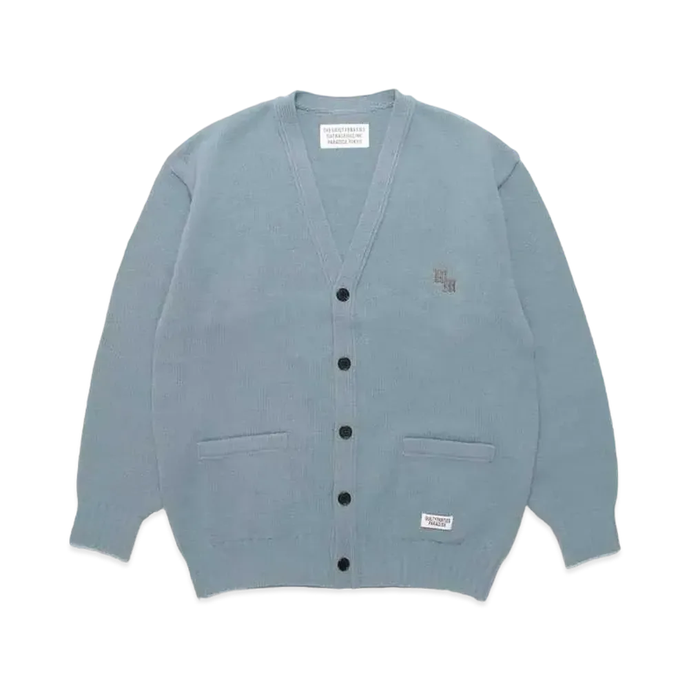 WACKO MARIA Classic Knit Cardigan "Light Blue"