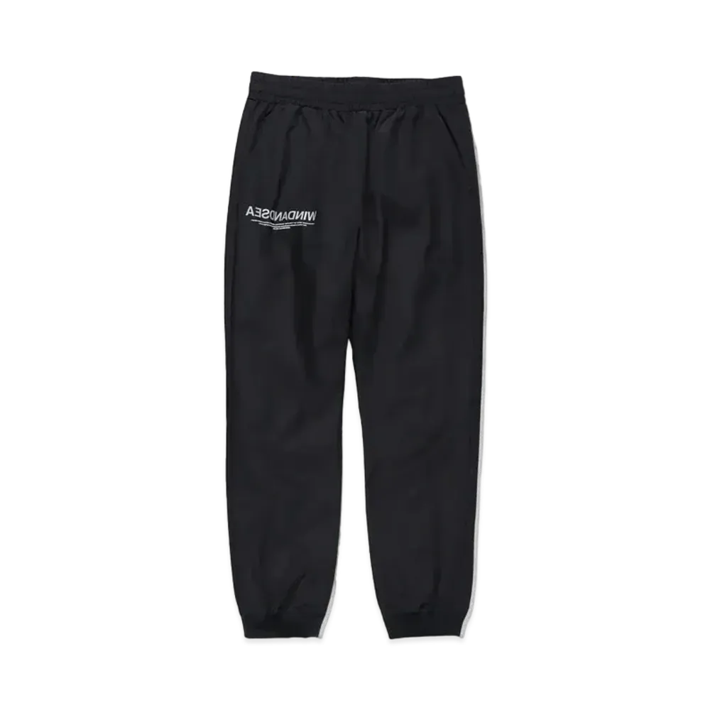 WIND AND SEA Nylon Track Tech Pants "Black"