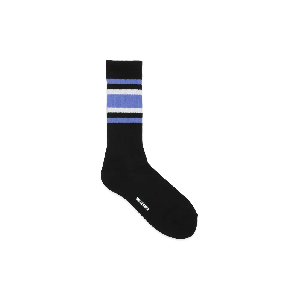 WACKO MARIA Sports Socks "Black/Purple"