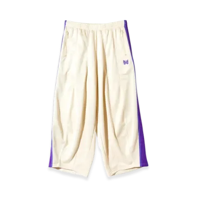 NEEDLES H.D. Track Pants Poly Smooth "IvoryPurple"