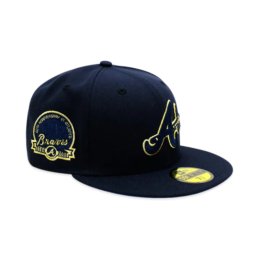 NEW ERA x MLB The Cap 59Fifty Glow In The Dark Atlanta Braves "Navy"
