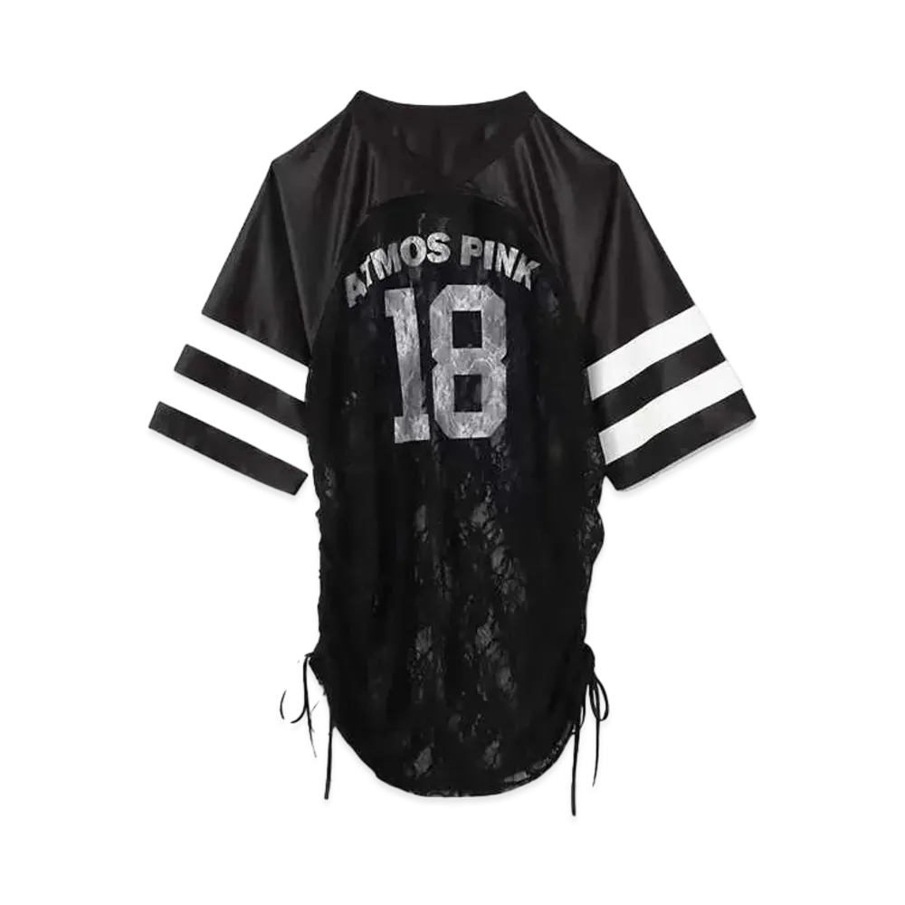 atmos pink Lace Docking T-Shirt "Black"