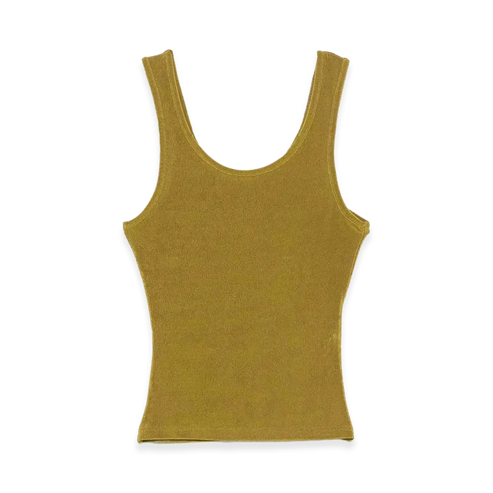 AMI PARIS Women's Scoop-Neck Top "Green"