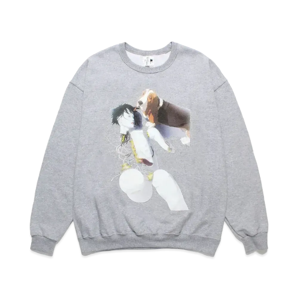 WACKO MARIA x GHOST IN THE SHELL 2 INNOCENCE Sweat Shirt-A "Gray"