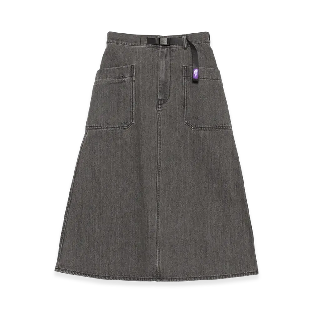 The North Face Purple Label Denim Field Skirt "Gray"