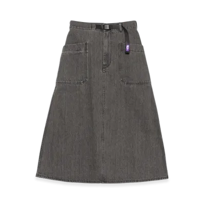 The North Face Purple Label Denim Field Skirt "Gray"