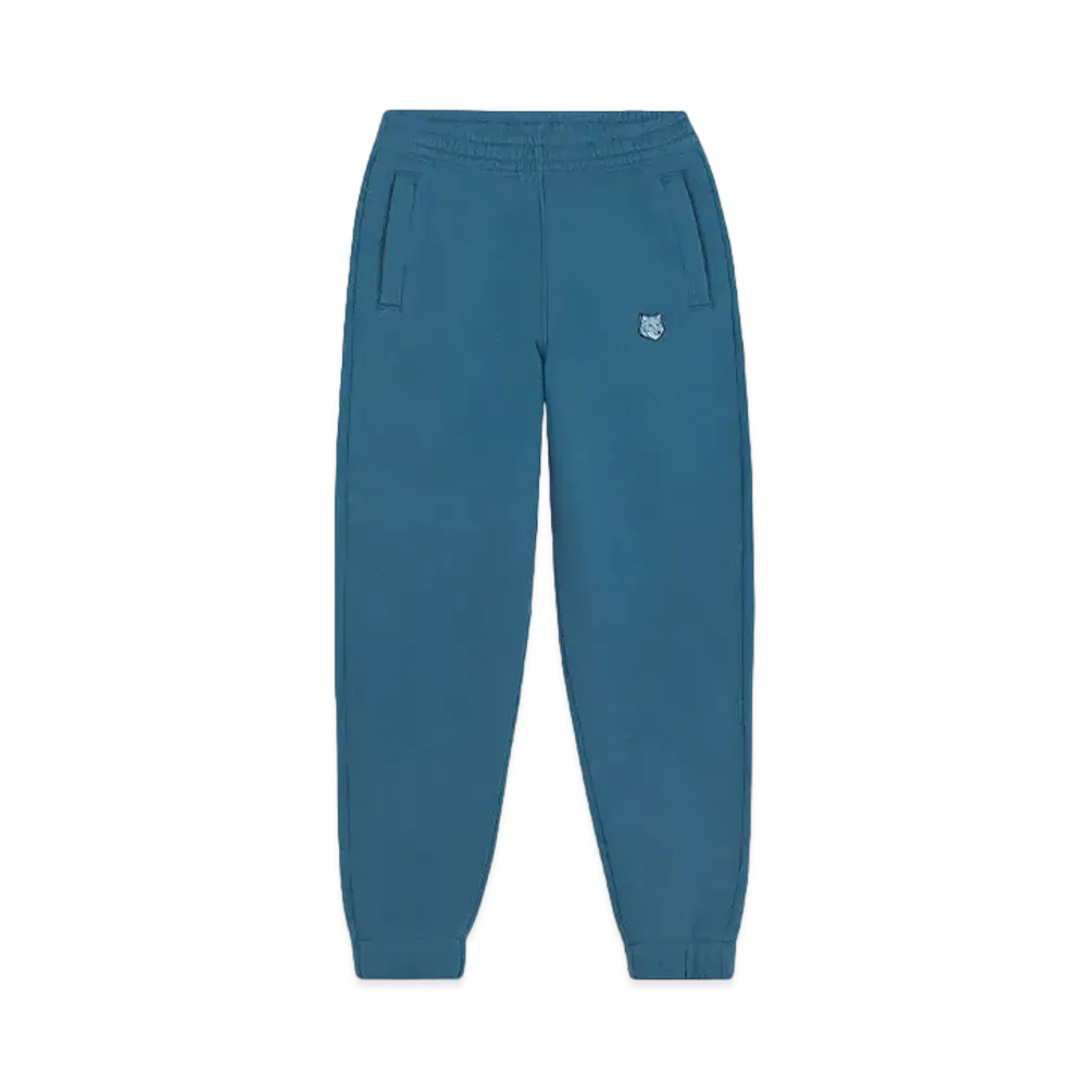 Maison Kitsune Bold Fox Head Patch Comfort Jog Pants "Lake Blue"