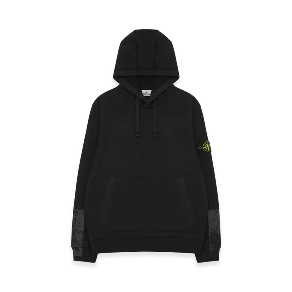 Stone Island 67461 Tape Four Print Hooded Sweatshirt - 23FW "Black"
