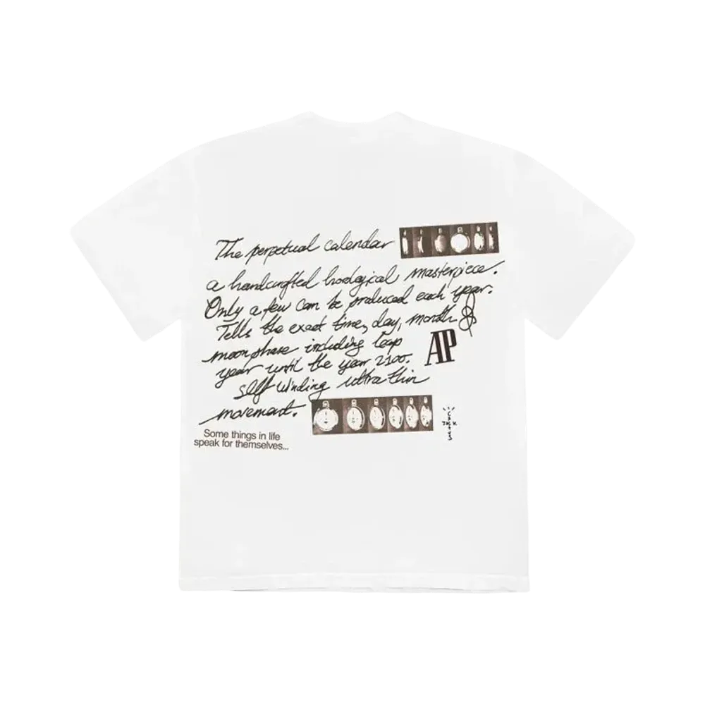 Travis Scott Cactus Jack x Audemars Piguet Perpetual Calendar Tee "White"