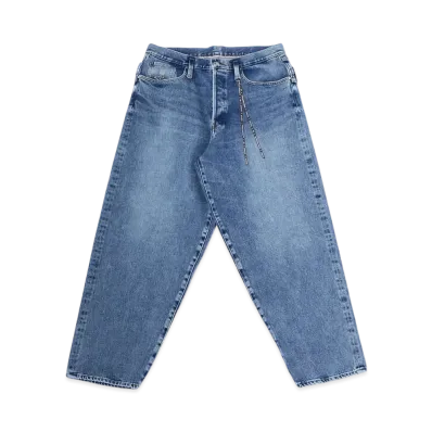 mastermind WORLD Baggy 2 Way Stretched Denim Pants "Indigo"