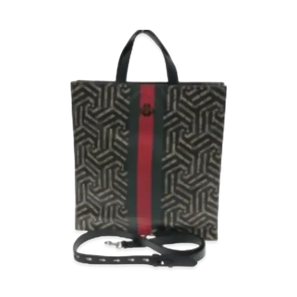 GUCCI Tote Bag Bee GG Kaleido "Beige/Black"