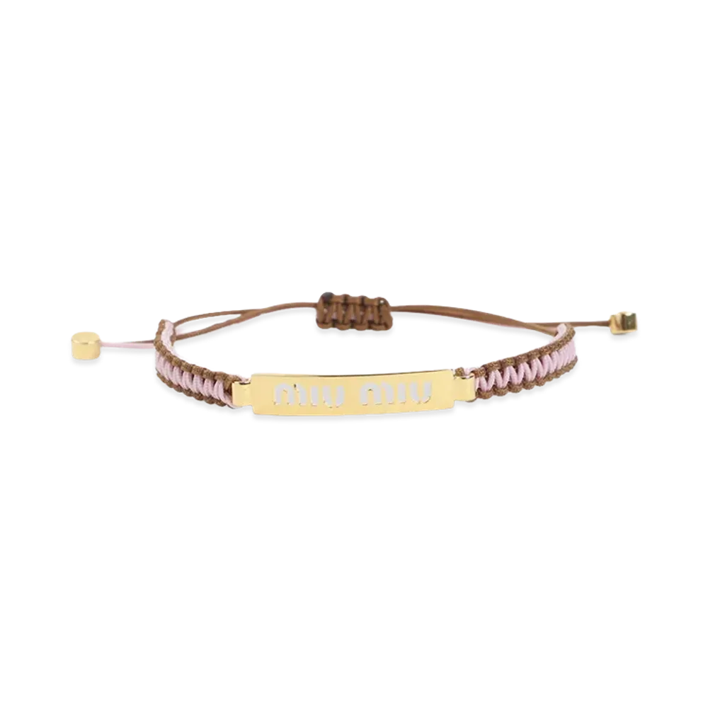 MIU MIU Women's Cord Bracelet "Multicolor"