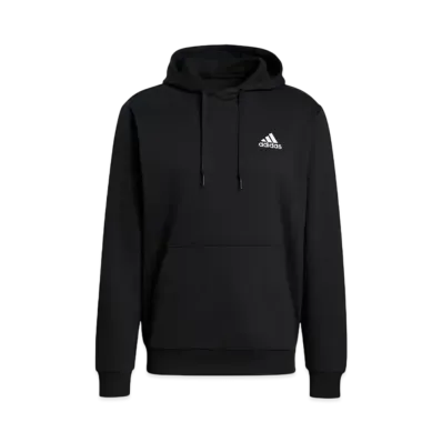 adidas Essentials Fleece Parka "Black/White"
