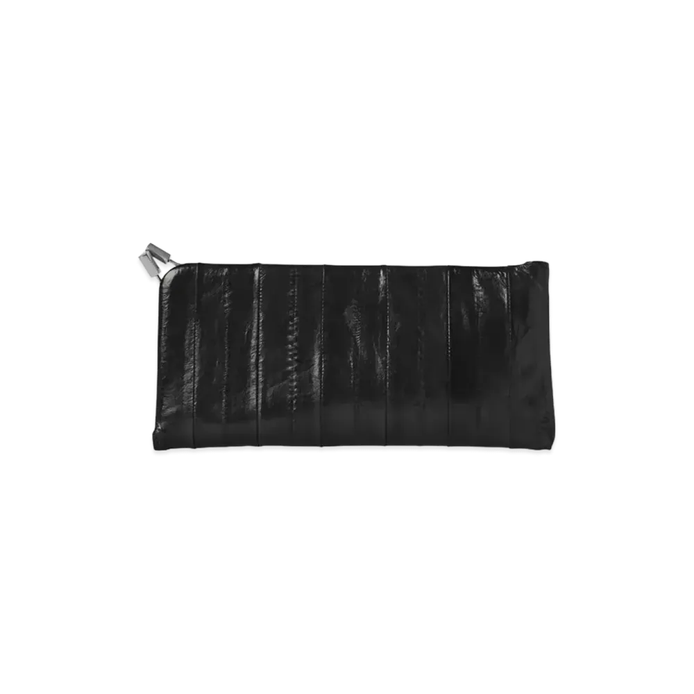 The Row Women's Eel Skin Sunglasses Case with Clasp "Black"