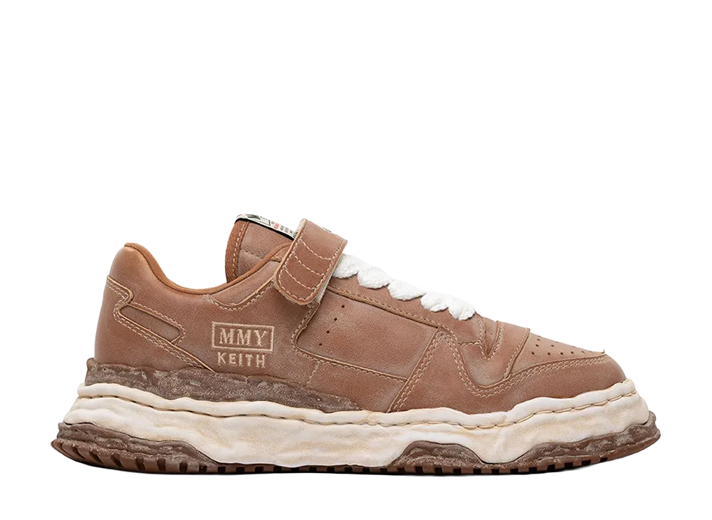 Maison MIHARA YASUHIRO KEITH OG Sole Overdyed Leather Low-top Sneakers "Brown"
