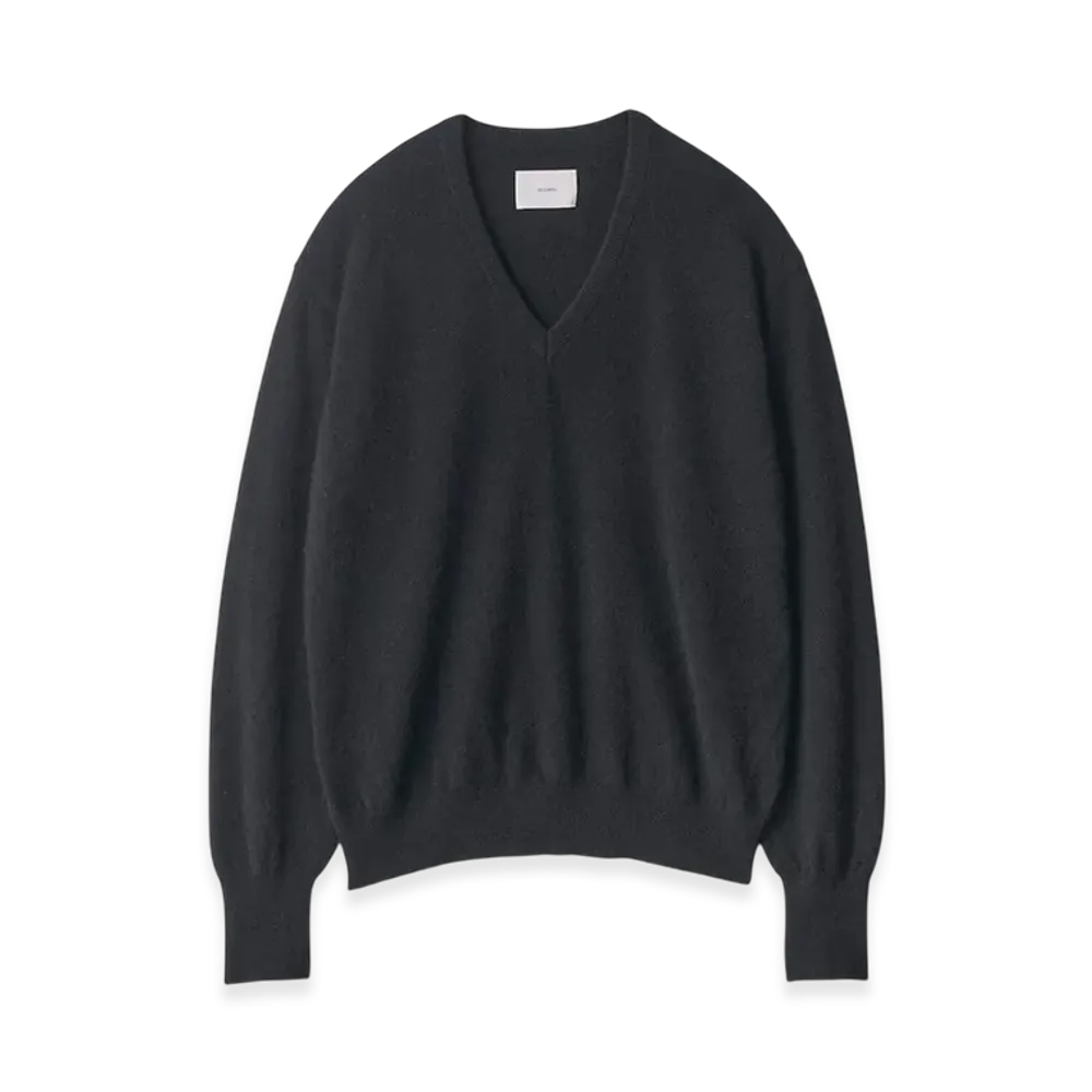 ssstein Pure Cashmere Knit V Neck LS "Black"