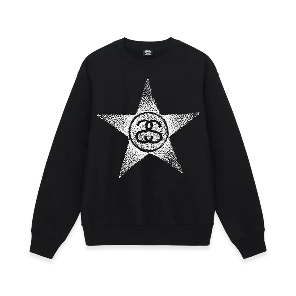 Stussy Stars Crew "Black"