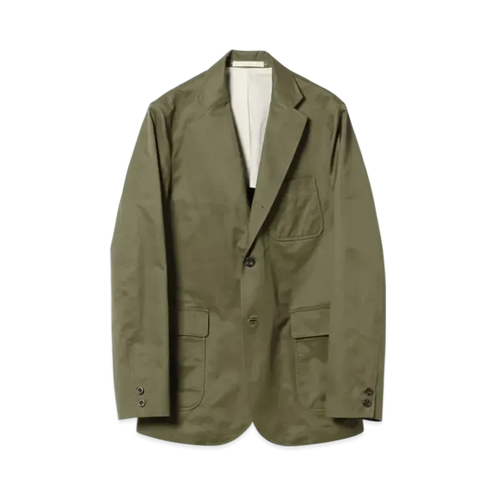 BEAMS 3B Jacket 80/3 Twill "Olive"
