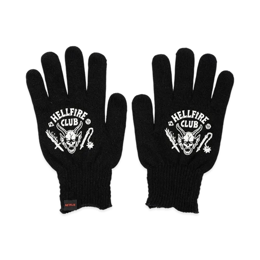 Netflix Stranger Things x V.A. Gloves Hellfire club "Black"
