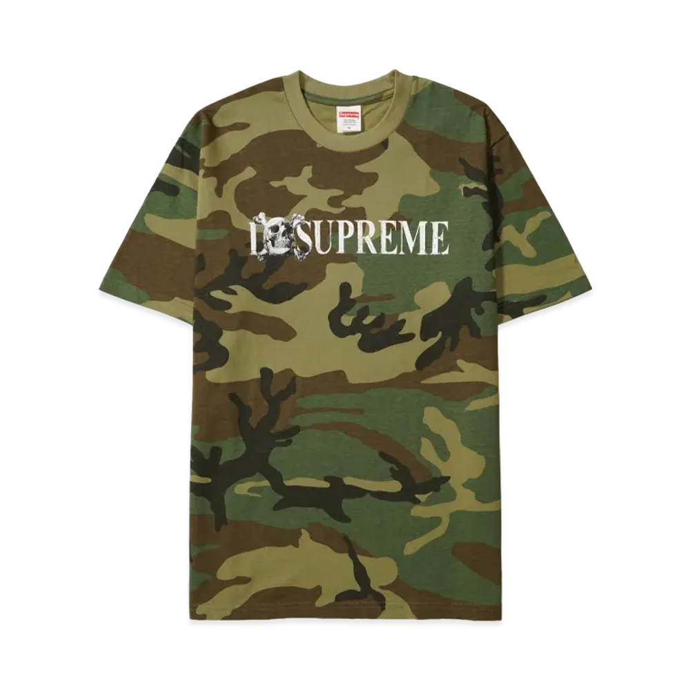 Supreme Skull Tee "Woodland Camo"