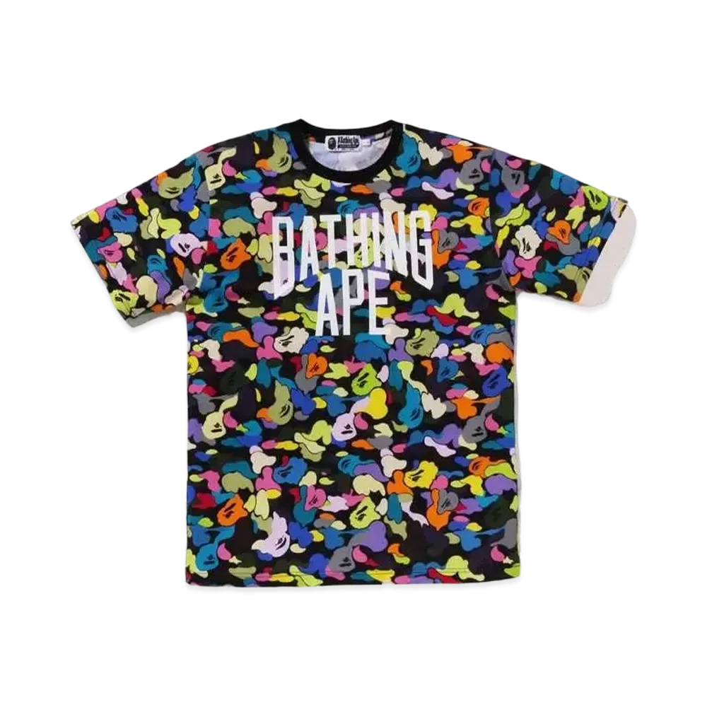 A BATHING APE Multi Camo NYC Logo Tee #1 "Black"