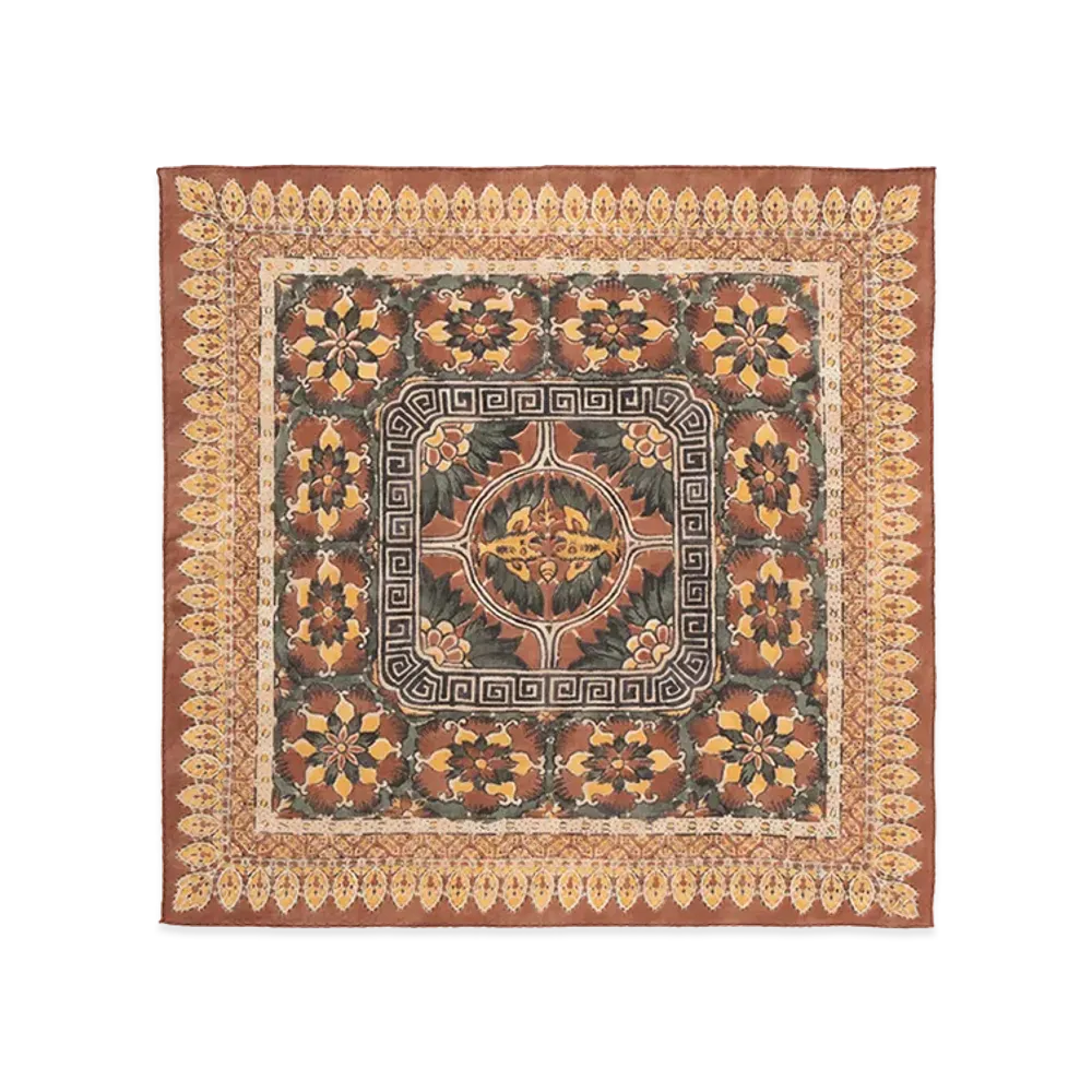 visvim Khadi Bandana "Brown Pattern"
