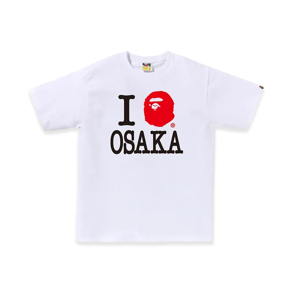 A BATHING APE Osaka Exclusive I Love Bape Osaka Tee "White"
