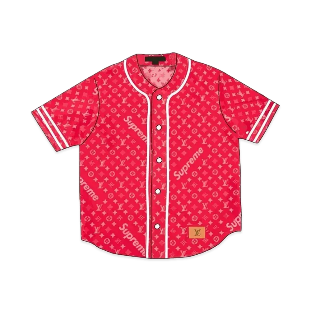 シュプリーム x ルイヴィトン ジャカード デニム ベースボール